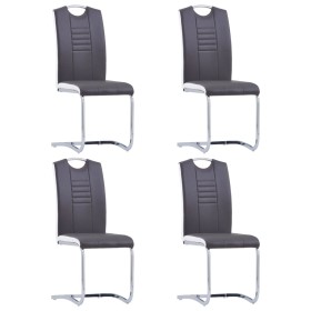 Sillas de comedor voladizas 4 unidades cuero sintético gris von , Essstühle - Ref: Foro24-281774, Preis: 296,14 €, Rabatt: %