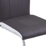 Sillas de comedor voladizas 4 unidades cuero sintético gris von , Essstühle - Ref: Foro24-281774, Preis: 296,14 €, Rabatt: %