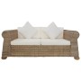 Conjunto de sofás 2 piezas con cojines ratán natural by , Sofas - Ref: Foro24-278601, Price: 961,95 €, Discount: %