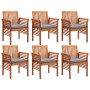 Set comedor de jardín 7 pzas y cojines madera maciza de acacia by , Garden sets - Ref: Foro24-278905, Price: 1,00 €, Discount: %