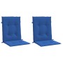 Cojín silla jardín respaldo bajo 2 uds tela Oxford azul by , Cushions for chairs and sofas - Ref: Foro24-314143, Price: 36,84...