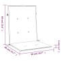 Cojín silla jardín respaldo bajo 2 uds tela Oxford azul de , Cojines para sillas y sofás - Ref: Foro24-314143, Precio: 35,40 €