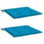 Cojines de silla de jardín 2 uds tela Oxford azul 40x40x3 cm by , Cushions for chairs and sofas - Ref: Foro24-314010, Price: ...