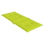 Cojín silla de jardín respaldo alto 4 uds tela verde 120x50x3cm de , Cojines para sillas y sofás - Ref: Foro24-314120, Precio...