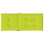 Cojín silla de jardín respaldo alto 4 uds tela verde 120x50x3cm de , Cojines para sillas y sofás - Ref: Foro24-314120, Precio...