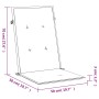 Cojín silla de jardín respaldo alto 4 uds tela verde 120x50x3cm de , Cojines para sillas y sofás - Ref: Foro24-314120, Precio...