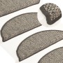 Selbstklebende Sisal-Stufenmatte 15 Stück silber 56x17x3 cm von vidaXL, Treppenmatten - Ref: Foro24-326860, Preis: 91,48 €, R...