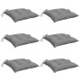 Cojines de silla de jardín 6 uds tela Oxford gris 40x40x7 cm by , Cushions for chairs and sofas - Ref: Foro24-314865, Price: ...