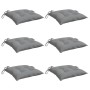 Cojines de silla de jardín 6 uds tela Oxford gris 50x50x7 cm by , Cushions for chairs and sofas - Ref: Foro24-314901, Price: ...