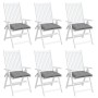 Cojines de silla de jardín 6 uds tela Oxford gris 50x50x7 cm by , Cushions for chairs and sofas - Ref: Foro24-314901, Price: ...