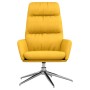 Sillón de relax de tela amarillo mostaza de , Sillones - Ref: Foro24-341137, Precio: 121,41 €, Descuento: %