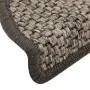 Selbstklebende Sisal-Stufenmatte 15 Stück silber 56x17x3 cm von vidaXL, Treppenmatten - Ref: Foro24-326860, Preis: 89,50 €, R...