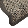 Selbstklebende Sisal-Stufenmatte 15 Stück silber 56x17x3 cm von vidaXL, Treppenmatten - Ref: Foro24-326860, Preis: 91,48 €, R...