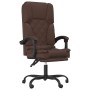 Silla de oficina reclinable masaje cuero sintético marrón de , Sillas de oficina - Ref: Foro24-349688, Precio: 138,74 €
