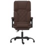 Silla de oficina reclinable masaje cuero sintético marrón de , Sillas de oficina - Ref: Foro24-349688, Precio: 144,86 €, Desc...