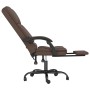 Silla de oficina reclinable masaje cuero sintético marrón de , Sillas de oficina - Ref: Foro24-349688, Precio: 144,86 €, Desc...