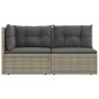 Set de muebles de jardín 2 pzas cojines ratán sintético gris de , Conjuntos de jardín - Ref: Foro24-319603, Precio: 186,99 €,...