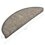 Selbstklebende Sisal-Stufenmatte 15 Stück silber 56x17x3 cm von vidaXL, Treppenmatten - Ref: Foro24-326860, Preis: 89,50 €, R...
