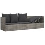 Sofá tumbona de jardín con cojines ratán sintético gris von , Liegen - Ref: Foro24-319564, Preis: 277,85 €, Rabatt: %