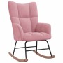 Silla mecedora de terciopelo rosa von , Schaukelstühle - Ref: Foro24-328143, Preis: 146,05 €, Rabatt: %