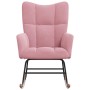 Silla mecedora de terciopelo rosa von , Schaukelstühle - Ref: Foro24-328143, Preis: 146,05 €, Rabatt: %