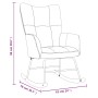 Silla mecedora de terciopelo rosa von , Schaukelstühle - Ref: Foro24-328143, Preis: 146,05 €, Rabatt: %