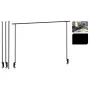 ProGarden Barra decorativa de mesa con abrazadera de mesa metal negro de ProGarden, Decoración - Ref: Foro24-436284, Precio: ...