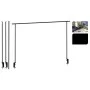 ProGarden Barra decorativa de mesa con abrazadera de mesa metal negro de ProGarden, Decoración - Ref: Foro24-436284, Precio: ...