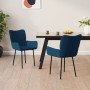 Sillas de comedor 2 unidades terciopelo azul de , Sillas de comedor - Ref: Foro24-344819, Precio: 124,99 €, Descuento: %