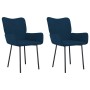 Sillas de comedor 2 unidades terciopelo azul de , Sillas de comedor - Ref: Foro24-344819, Precio: 124,99 €, Descuento: %