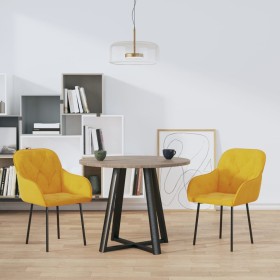 Sillas de comedor 2 unidades terciopelo amarillo de , Sillas de comedor - Ref: Foro24-344852, Precio: 129,77 €, Descuento: %