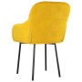 Sillas de comedor 2 unidades terciopelo amarillo de , Sillas de comedor - Ref: Foro24-344852, Precio: 132,20 €, Descuento: %