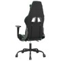 Silla gaming de masaje y reposapiés cuero sintético negro verde by , Gaming chairs - Ref: Foro24-345414, Price: 116,92 €, Dis...