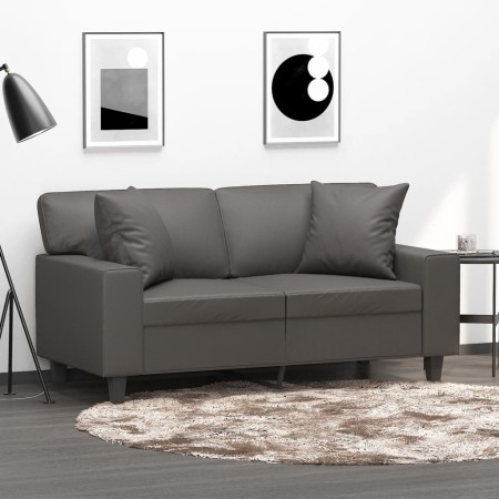 Cojines decorativos 2 uds cuero sintético gris 40x40 cm von , Kissen - Ref: Foro24-349482, Preis: 26,60 €, Rabatt: %