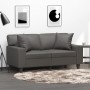 Cojines decorativos 2 uds cuero sintético gris 40x40 cm von , Kissen - Ref: Foro24-349482, Preis: 26,60 €, Rabatt: %