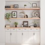 Estante de pared madera maciza roble sin tratar 160x40x(2-6) cm by , Shelves and shelves - Ref: Foro24-363591, Price: 68,35 €...
