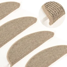 Self-adhesive stair mat 15 pcs dark beige 56x17x3cm by vidaXL, Stair mats - Ref: Foro24-326896, Price: 89,69 €, Discount: %
