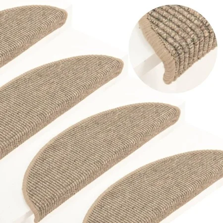 Selbstklebende Stufenmatte 15 Stück dunkelbeige 56x17x3cm von vidaXL, Treppenmatten - Ref: Foro24-326896, Preis: 89,69 €, Rab...