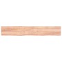 Estante pared madera roble tratada marrón claro 200x30x(2-6) cm von , Regale und Regale - Ref: Foro24-363725, Preis: 62,88 €,...
