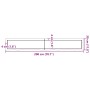 Estante pared madera roble tratada marrón claro 200x30x(2-6) cm von , Regale und Regale - Ref: Foro24-363725, Preis: 62,88 €,...