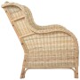 Sofá con cojín ratán natural y lino by , Sofas - Ref: Foro24-325463, Price: 256,71 €, Discount: %