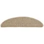 Selbstklebende Stufenmatte 15 Stück dunkelbeige 56x17x3cm von vidaXL, Treppenmatten - Ref: Foro24-326896, Preis: 89,69 €, Rab...