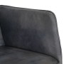 Mecedora con taburete cuero auténtico gris de , Mecedoras - Ref: Foro24-339697, Precio: 138,93 €, Descuento: %