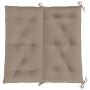 Cojín de banco de jardín tela Oxford taupe 100x(50+50)x7 cm by , Cushions for chairs and sofas - Ref: Foro24-315000, Price: 3...