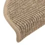 Selbstklebende Stufenmatte 15 Stück dunkelbeige 56x17x3cm von vidaXL, Treppenmatten - Ref: Foro24-326896, Preis: 89,69 €, Rab...