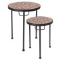 ProGarden Juego de mesas auxiliares 2 pzas con superficie de mosaico by , Side tables - Ref: Foro24-442213, Price: 58,30 €, D...