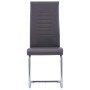 Juego de comedor 9 piezas cuero sintético gris de , muebles para cocinas y comedores - Ref: Foro24-3053151, Precio: 776,92 €,...