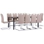 Juego de comedor 11 piezas cuero sintético color capuchino von , Möbelsets für Küchen und Esszimmer - Ref: Foro24-3053170, Pr...