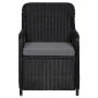 7-teiliges schwarzes Garten-Ess-Set von vidaXL, Gartensets - Ref: Foro24-3067820, Preis: 954,70 €, Rabatt: %