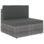 Juego de muebles de jardín 4 piezas ratán sintético gris by , Garden sets - Ref: Foro24-3054605, Price: 378,10 €, Discount: %